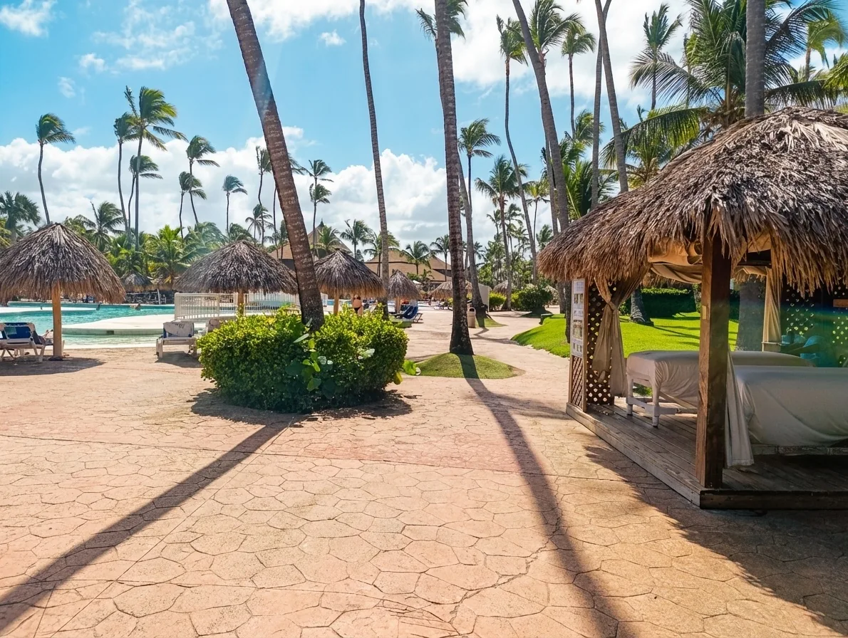 Poolside Massage Pavilions