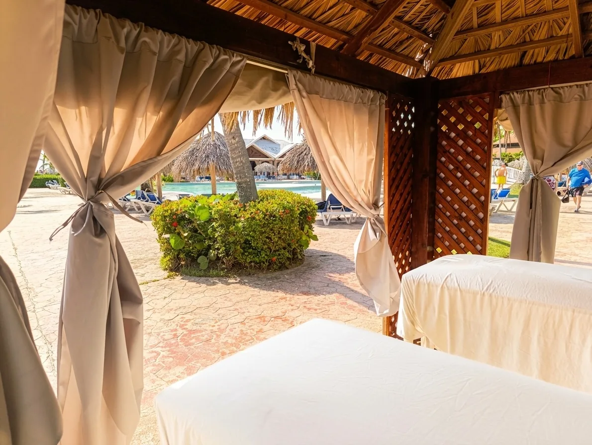 Poolside Massage Palapa