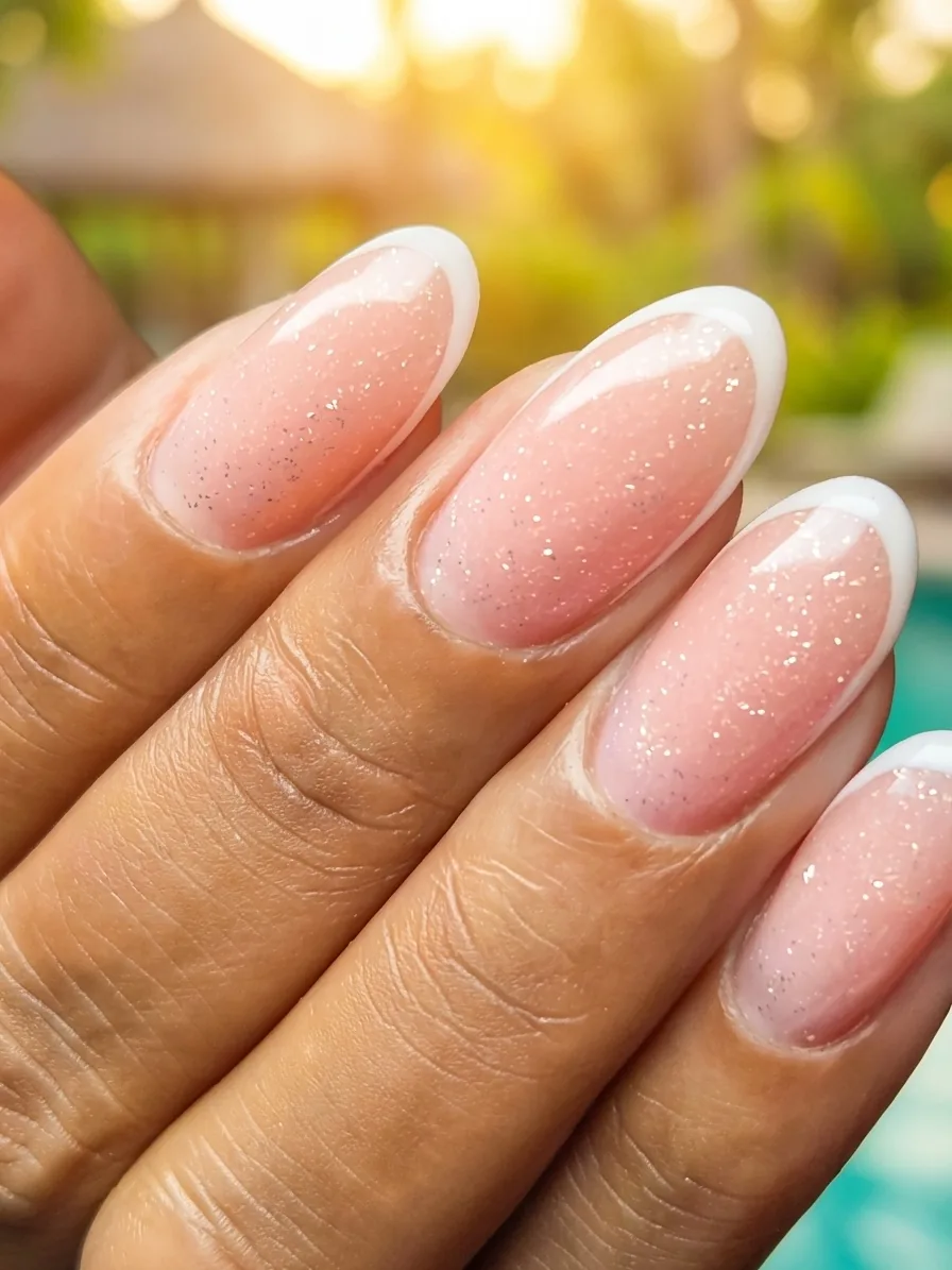 Glitter French Manicure