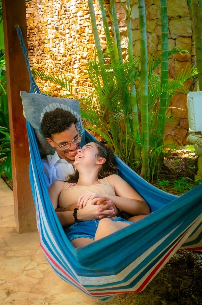 Couple Relaxing in Hammock