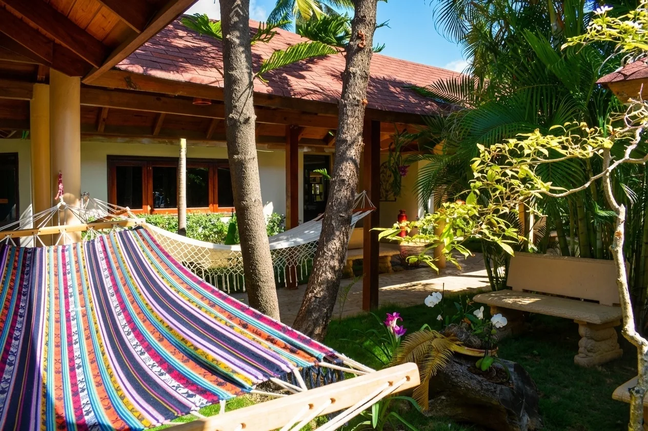 Spa Garden with Hammocks