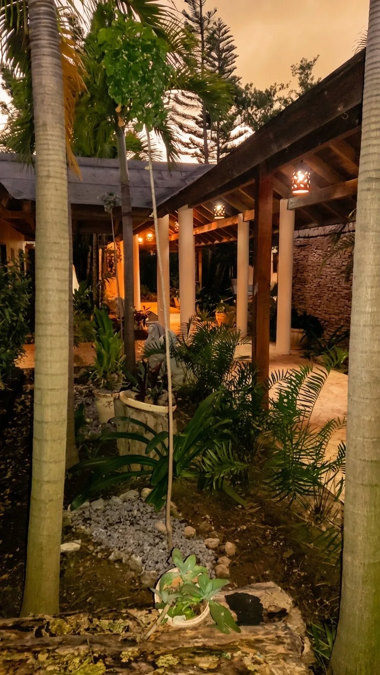 Spa Garden at Twilight