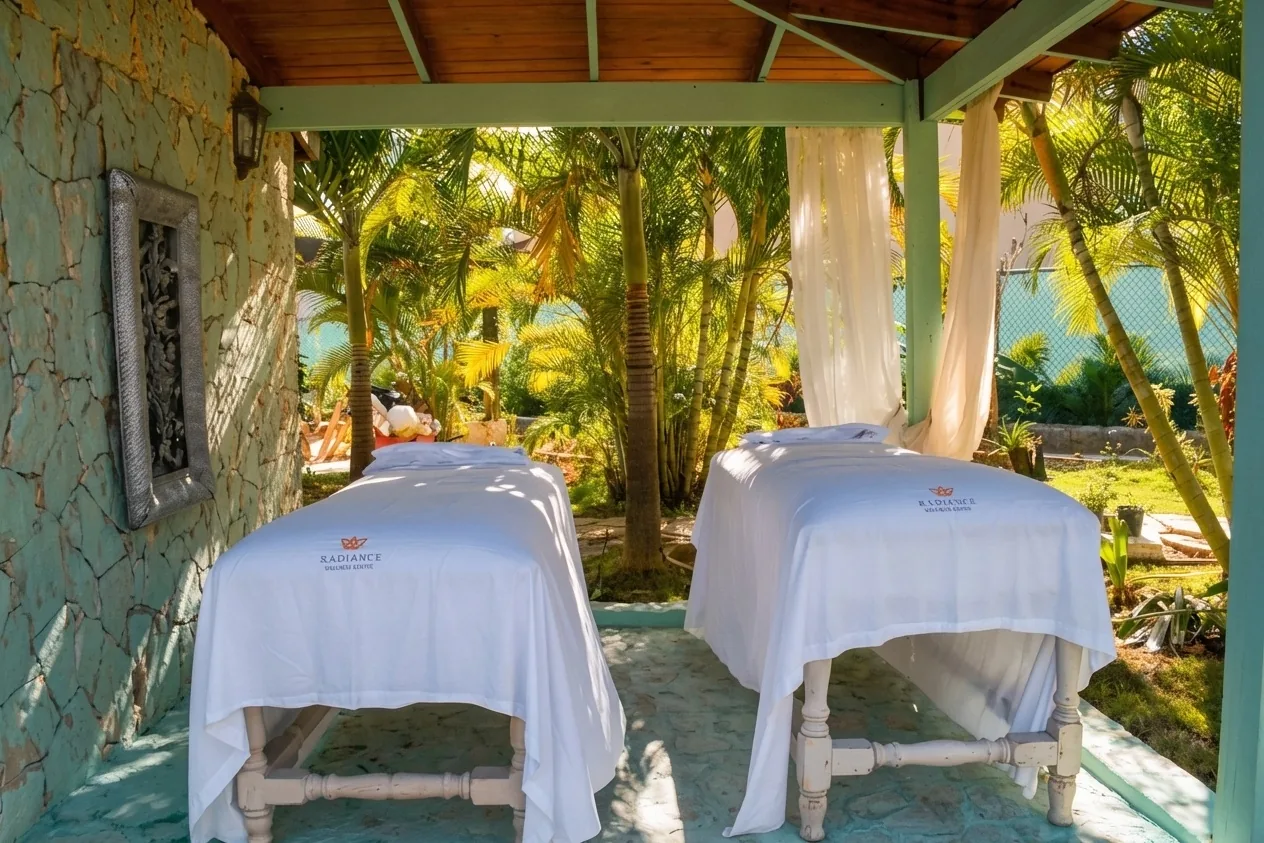 Outdoor Couples Massage Pavilion