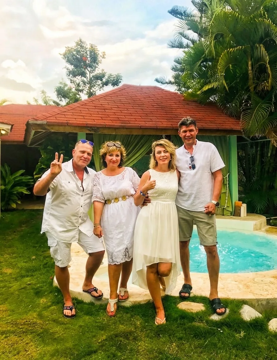 Happy Guests in Spa Garden
